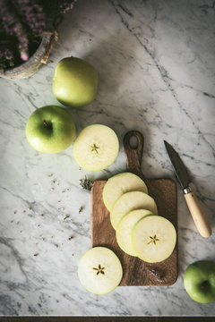 Fresh ripe green apple