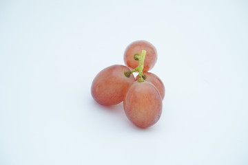 Fresh grape isolated on white background.