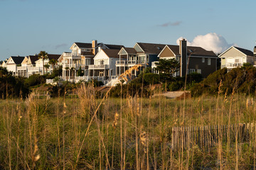 Wild Dunes Resort, South Carolina, USA - September 28, 2019.  Luxury ocean view luxury houses at Wild Dunes Resort, Isle of Palms, South Carolina.