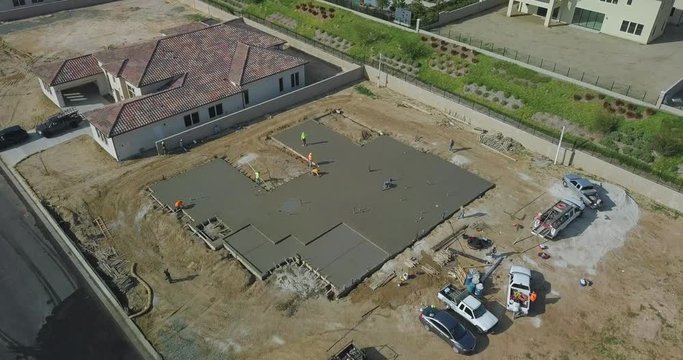 Pouring Concrete Foundation