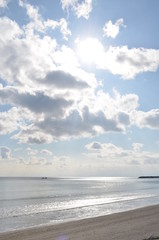 長万部　浜