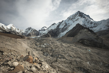 Fototapeta na wymiar The Khumbu glacier
