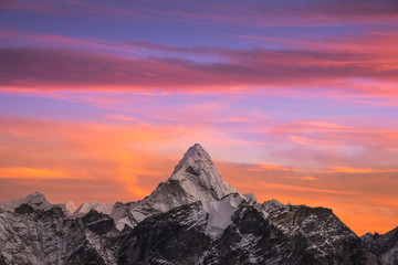Ama Dablam sunset