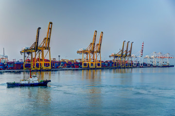 Obraz premium Shipping terminal in Thailand
