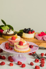 cake with fruits and berries