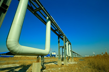 Industrial pipeline equipment of the factory