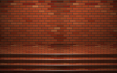 Brick wall in the studio room	