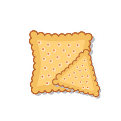 Vector cookies biscuits isolated on white background