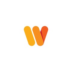 w letter double u logo vector icon illustration
