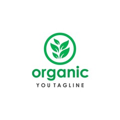 Organic Logo Natural Green Minimalist