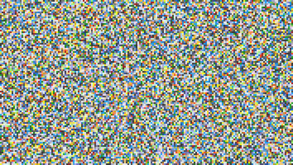 Abstract digital pixel noise. Glitch error, video damage. Square texture, randomly colored pattern. Vector Illustration, EPS10