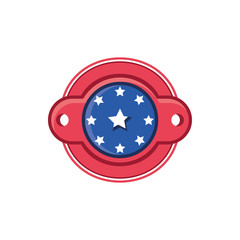 Isolated usa seal stamp vector design