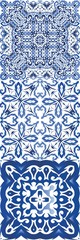 Fototapeta na wymiar Portuguese vintage azulejo tiles.