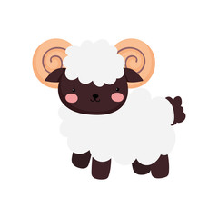 goat farm animal cartoon background