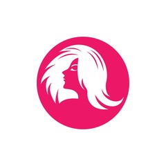 Hair salon logo vector icon