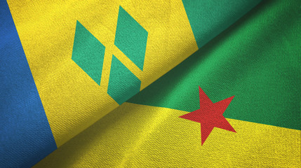 Saint Vincent and the Grenadines and French Guiana two flags