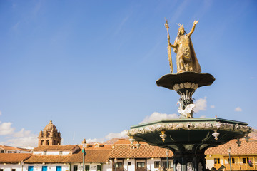 Fototapeta na wymiar Main Square of Cusco Peru