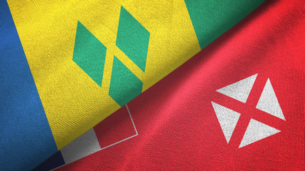 Saint Vincent and the Grenadines and Wallis and Futuna two flags