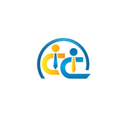 Creative People Logo Design Template,