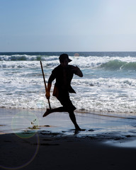 Dancer on the beach