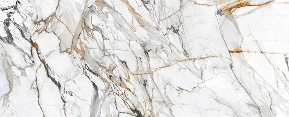 Foto op Plexiglas Marmer White Cracked Marble rock steen marmeren textuur wallpaper achtergrond