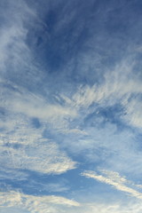 dramatic white cloud on blue sky, nature background