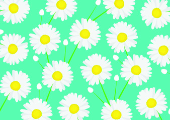 daisy flower pattren design 