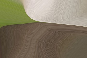 abstract fluid lines and waves and curves wallpaper design with dark olive green, pastel gray and rosy brown colors. art for sale. good wallpaper or canvas design