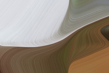 Obraz premium abstract fluid lines and waves and waves canvas design with pastel brown, light gray and dark olive green colors. art for sale. can be used as texture, background or wallpaper