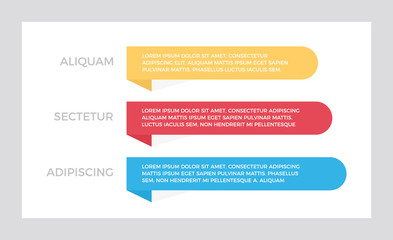 Set of red and yellow, blue elements for infographic presentation slides with charts, graphs, steps, timeline, arrows, number options.