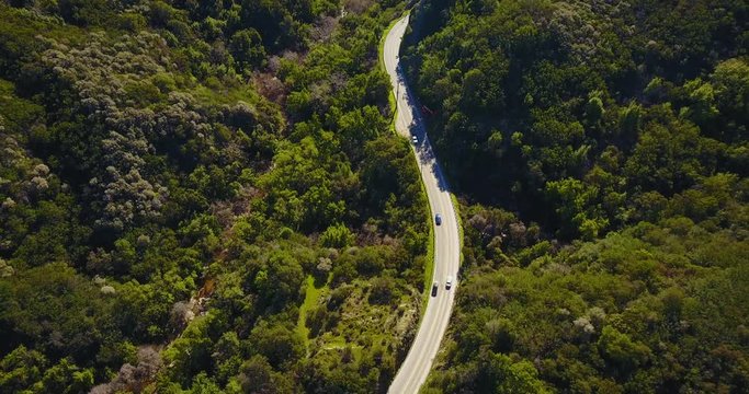 Topanga Canyon Main Road By Malibu Beach