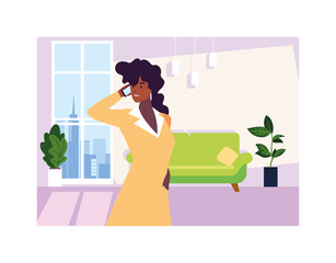 businesswoman in the work office