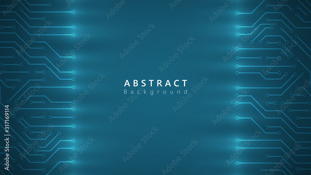 Canvas Prints blue circuit abstract technology background,data transfer system,communication connection background