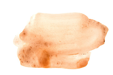 Abstract watercolor hand paint texture, isolated on white background. - Image