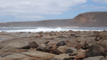 Rocky beach in South Australia