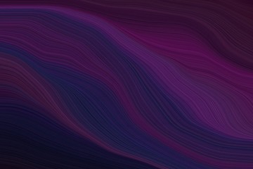 Fototapeta premium abstract fluid lines and waves and curves wallpaper design with very dark violet, very dark blue and very dark magenta colors. art for sale. can be used as texture, background or wallpaper