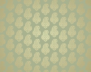 traditional paisley floral pattern , textile , Rajasthan, India	