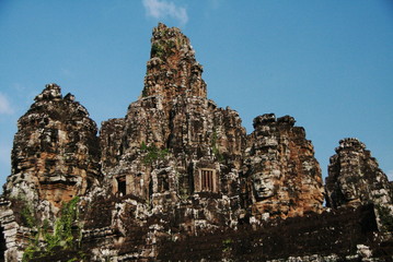 Fototapeta na wymiar カンボジア世界遺産　アンコール・トム　バイヨン　