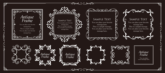 フレーム　ウエディング　高級感　ラグジュアリー　プレミアム　ビンテージ　アンティーク　レトロ