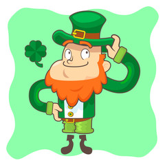 Leprechaun, Vector Illustration, St. Patrick's Day