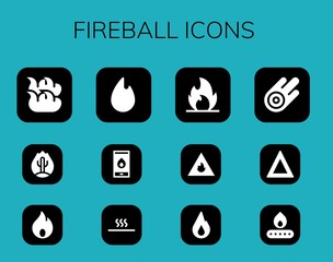 fireball icon set