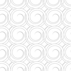 Seamless pattern. Gray design on white background