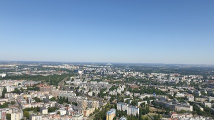 Obraz premium aerial view of paris from eiffel tower
