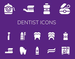 dentist icon set