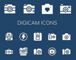 digicam icon set