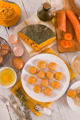 Pumpkin chicken meatballs.