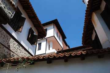 Traditional architecture from the Bulgarian revival period in Zlatograd town.