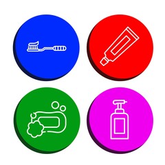 toiletries icon set