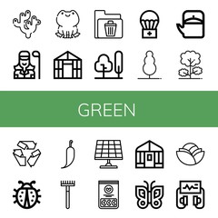 green icon set