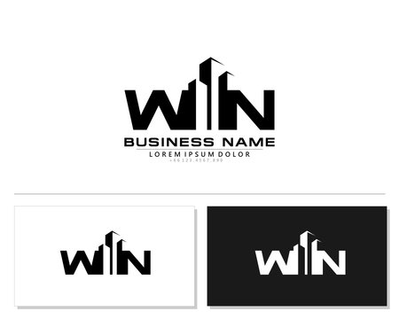 W N WN Initial building logo concept